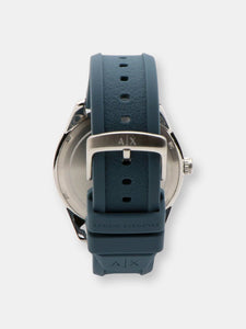 Armani Exchange Men's 3 Hand Date Stainless Steel AX1835 Silver Silicone Japanese Quartz Fashion Watch