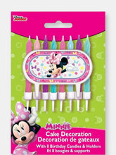 Load image into Gallery viewer, Minnie Mouse Cake Topper &amp; Birthday Candle Set