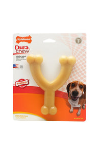 Interpet Limited Nylabone Extreme Chew Wishbone Dog Chew Toy (Brown) (Medium)
