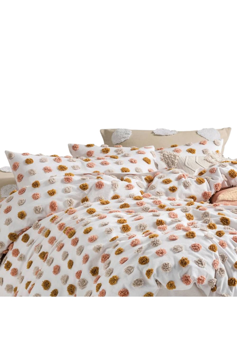 Linen House Haze Housewife Pillowcase Pair (Pink/Sand) (20 x 30in) (UK - 50 x 75cm)