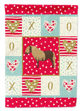 Load image into Gallery viewer, 28 x 40 in. Polyester Shetland Pony Horse Love Flag Canvas House Size 2-Sided Heavyweight