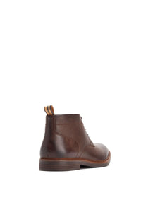 Mens Noak Leather Chukka Boots (Dark Brown)
