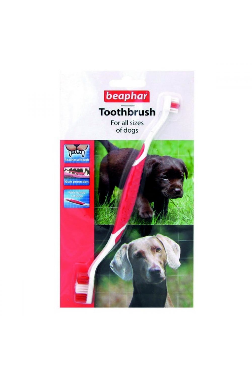 Beaphar Dog Double Toothbrush (May Vary) (One Size)