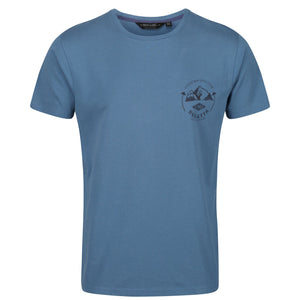 Regatta Mens Cline IV Graphic T-Shirt (Stellar Blue)