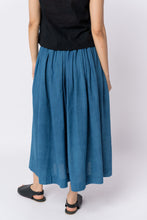 Load image into Gallery viewer, Indigo Pleated Skirt