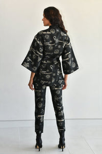 Zodiac Kimono Black