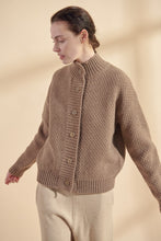 Load image into Gallery viewer, High Neck Wool Sweater Cardigan