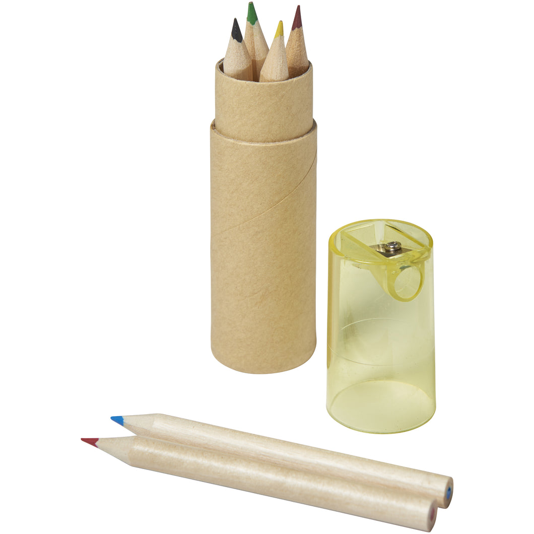Bullet 7 Piece Pencil Set (Yellow) (4.1 x 1 inches)