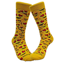 Load image into Gallery viewer, Love Eye Emoji Patterned Socks (Adult Medium)