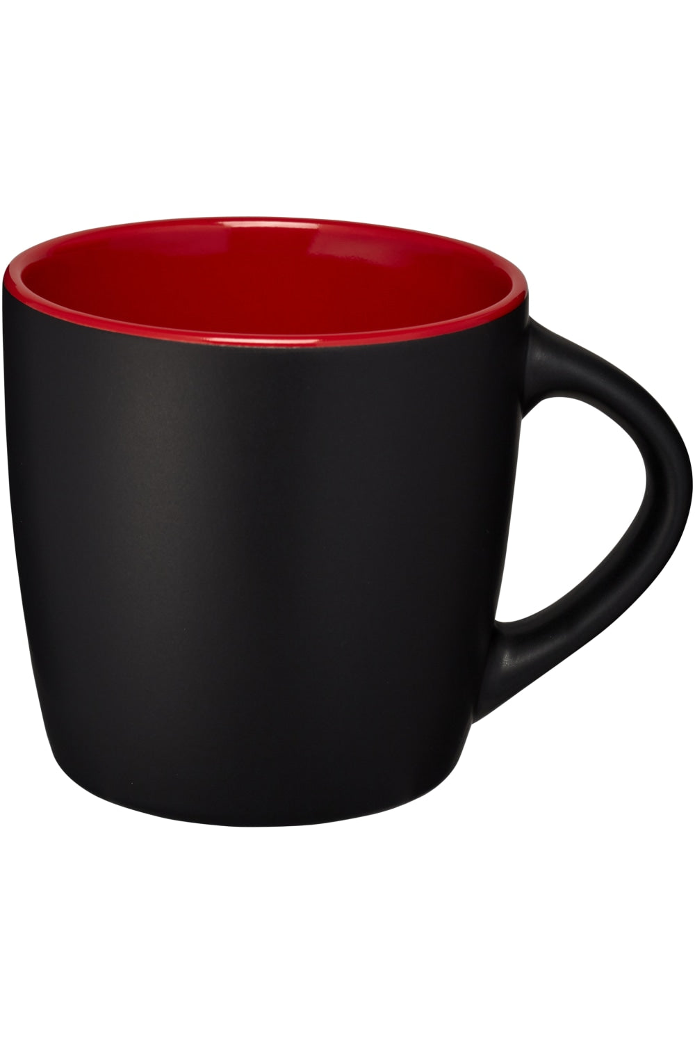 Bullet Riviera Ceramic Mug (Solid Black/Red) (3.3 x 3.5 inches)