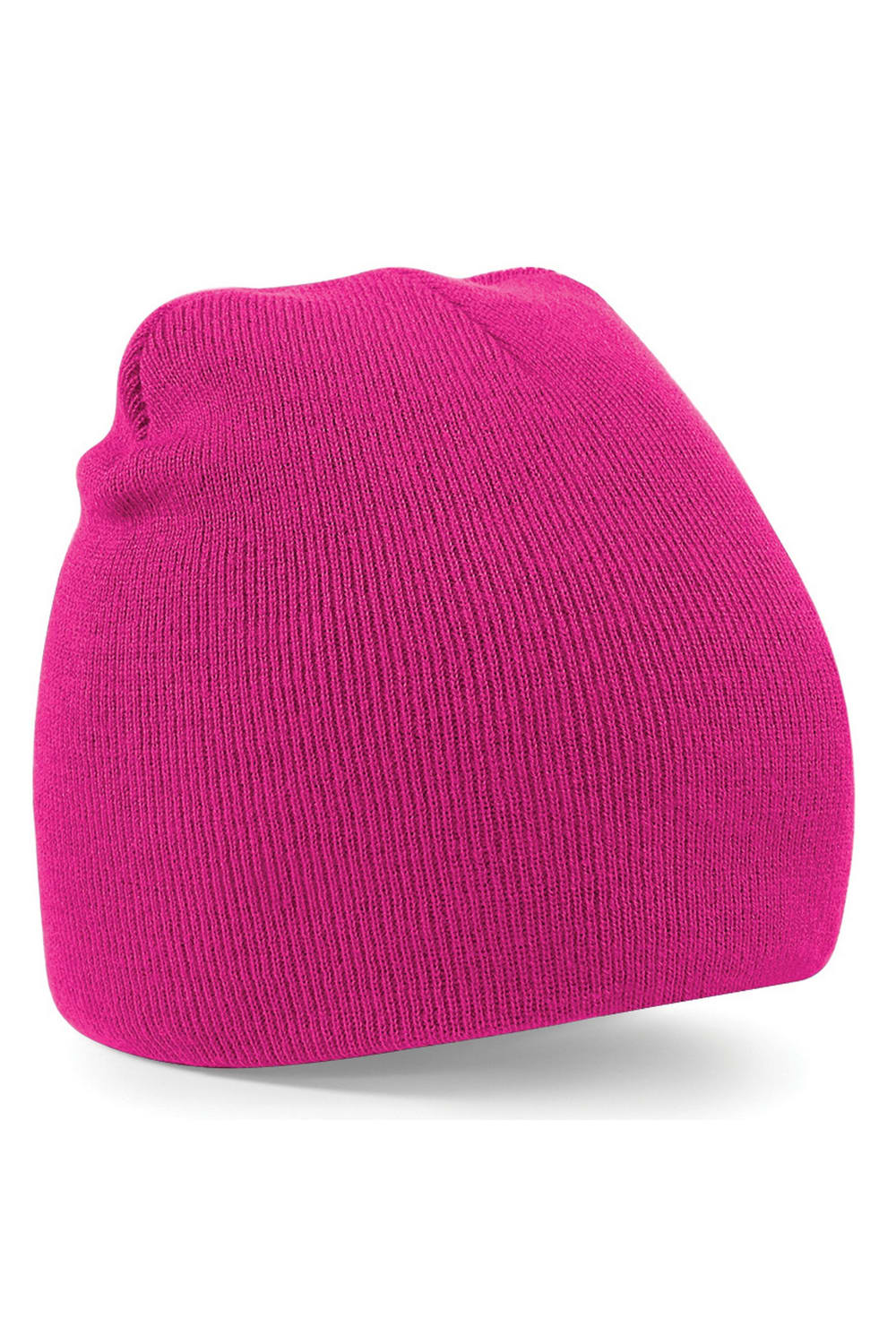 Plain Basic Knitted Winter Beanie Hat - Fuchsia