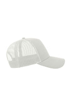 Load image into Gallery viewer, Rapper Cotton 5 Panel Trucker Cap- White