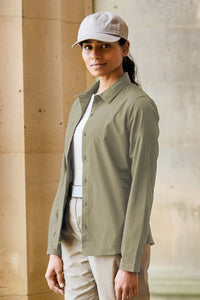 Womens/Ladies Expert Kiwi Long-Sleeved Shirt - Pebble Brown