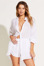 Load image into Gallery viewer, Playa Linen Oversized Shirt - EcoLinen Gauze White