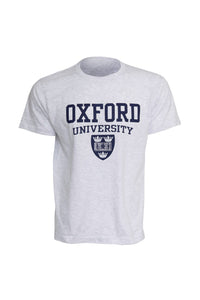 Mens Oxford University Print Short Sleeve T-Shirt (Ash)