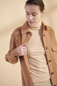 Wool Blend Shirts Jacket