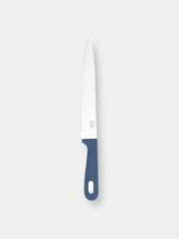Load image into Gallery viewer, Michael Graves Design Comfortable Grip 8 inch Stainless Steel Slicing Knife, Indigo