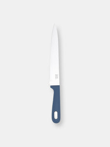 Michael Graves Design Comfortable Grip 8 inch Stainless Steel Slicing Knife, Indigo