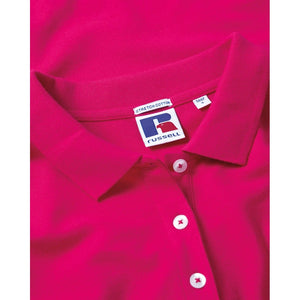 Russell Womens/Ladies Stretch Short Sleeve Polo Shirt (Fuchsia)