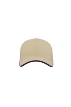 Load image into Gallery viewer, Zoom Piping Sandwich Sports 6 Panel Contrast Baseball Cap - Khaki