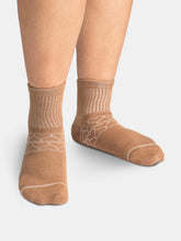 Load image into Gallery viewer, Bamboo Socks | Uptown Quarter Crew | Toasted Coconut