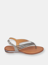Load image into Gallery viewer, Mabel Black Flat Sandals