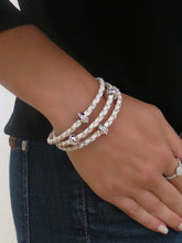 Load image into Gallery viewer, Good Karma Silver Triple Wrap