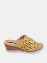 Load image into Gallery viewer, Maddy Yellow Wedge Sandals