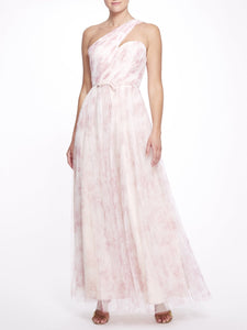 Capri Printed Gown - Blush