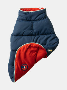 Navy and Red Reversible Puffer