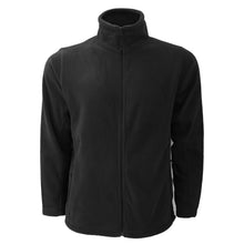 Load image into Gallery viewer, Russell Mens Full Zip Outdoor Fleece Jacket (Black)