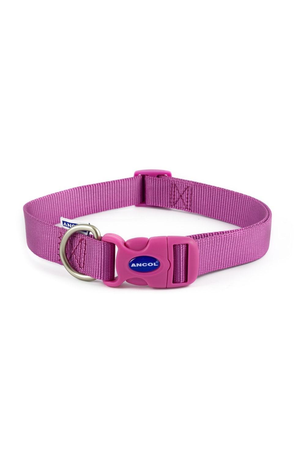 Ancol Heritage Nylon Adjustable Dog Collar (Purple) (0.6 x 7.9-11.8in)