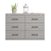 Load image into Gallery viewer, Hamsper 6-Drawer Dusty Gray Oak Dresser