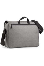 Load image into Gallery viewer, BagBase Two-tone Digital Messenger Bag (Up To 15.6inch Laptop Compartment) (Grey Marl) (One Size)