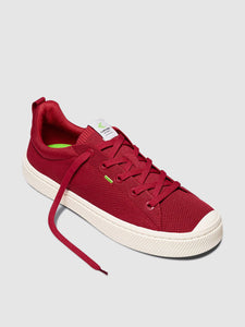 IBI Low Raw Red Knit Sneaker Men