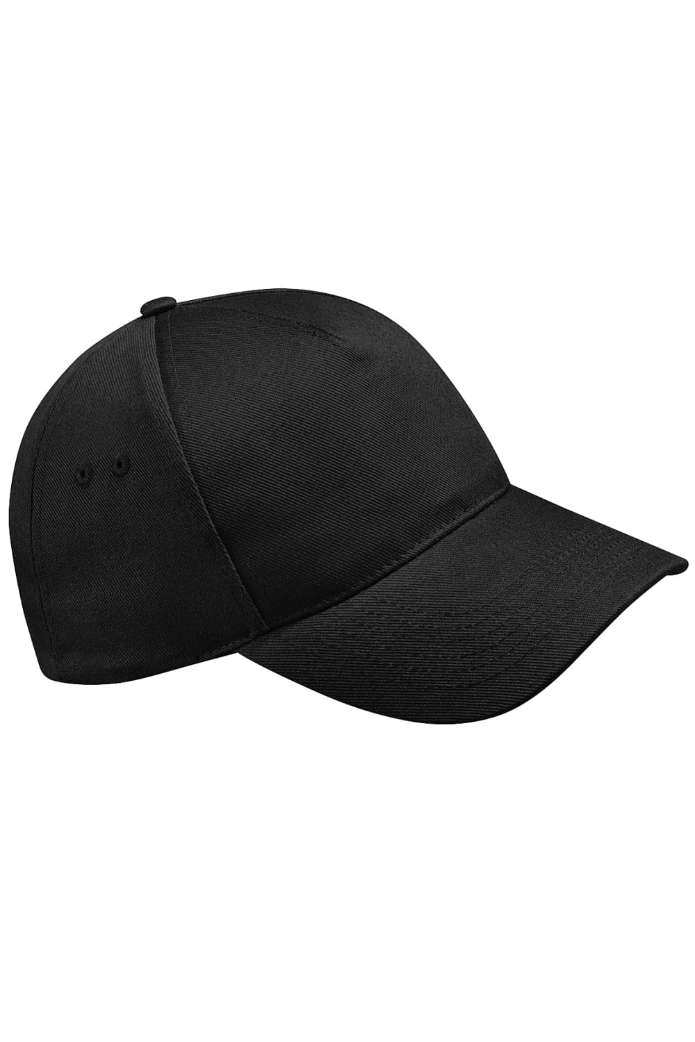 Beechfield Unisex Ultimate 5 Panel Baseball Cap (Black)