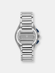 Maserati Men's Triconic R8873639001 Silver Stainless-Steel Quartz Dress Watch
