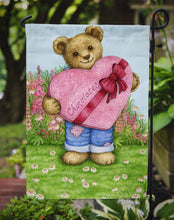 Load image into Gallery viewer, 11 x 15 1/2 in. Polyester Valentine Teddy Bear with Chocolates Garden Flag 2-Sided 2-Ply