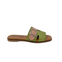 Load image into Gallery viewer, Libera Leather Flat Sandal With Engraving
