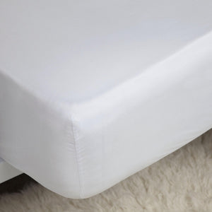 Belledorm 200 Thread Count Cotton Percale Ultra Deep Fitted Sheet (White) (Queen)