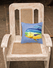 Load image into Gallery viewer, 14 in x 14 in Outdoor Throw PillowDolphin Mahi Mahi Fabric Decorative Pillow