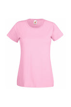 Load image into Gallery viewer, Fruit Of The Loom Ladies/Womens Lady-Fit Valueweight Short Sleeve T-Shirt (Light Pink)