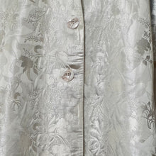 Load image into Gallery viewer, Opera Coat In Silver Silk Brocade