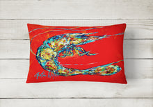 Load image into Gallery viewer, 12 in x 16 in  Outdoor Throw Pillow Shrimp Boil Canvas Fabric Decorative Pillow