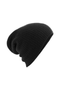 Heavy Gauge Slouch Beanie (Black)