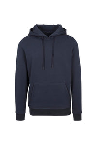 Build Your Brand Mens Heavy Pullover Hoodie (Navy)