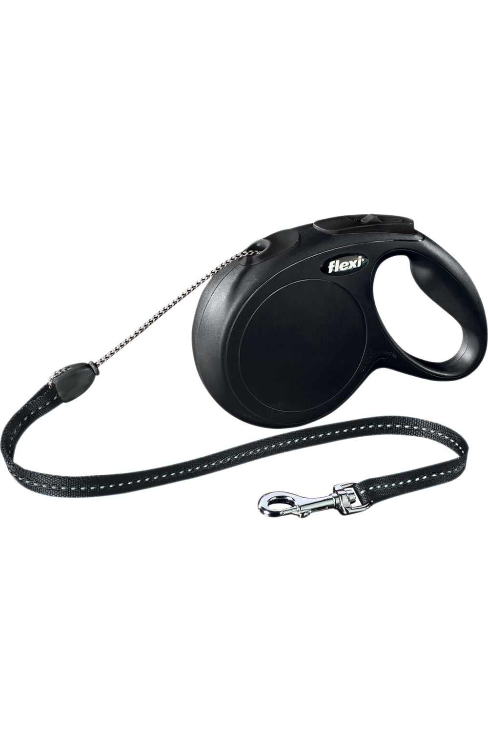 Flexi New Classic Cord Dog Leash (Black) (Medium - 16ft)