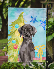 Load image into Gallery viewer, 11 x 15 1/2 in. Polyester Black Labrador Christmas Garden Flag 2-Sided 2-Ply