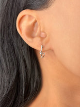 Load image into Gallery viewer, Starry Night Diamond Star Earrings In Sterling Silver