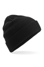 Load image into Gallery viewer, Beechfield Organic Cotton Beanie (Black)